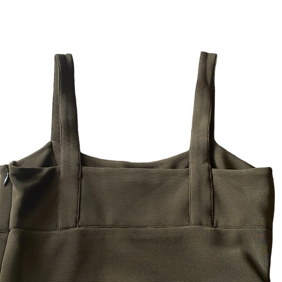 Walter Baker Olive Green Bandage Bodycon Dress - Perfect for a Night Out size XS - Picture 4 of 14